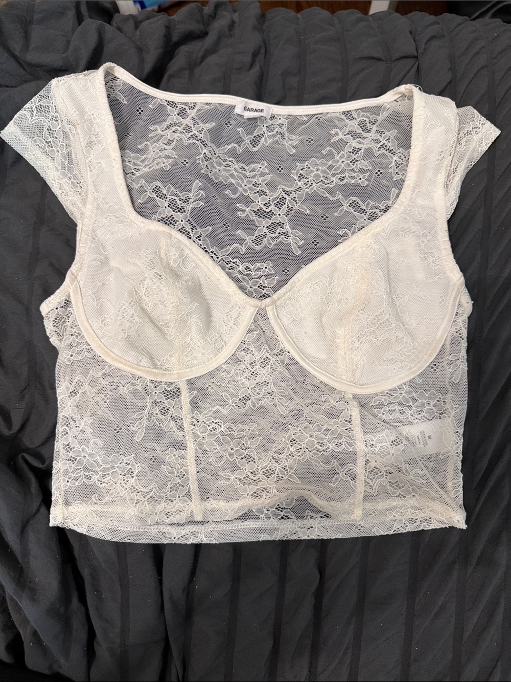 White lace top